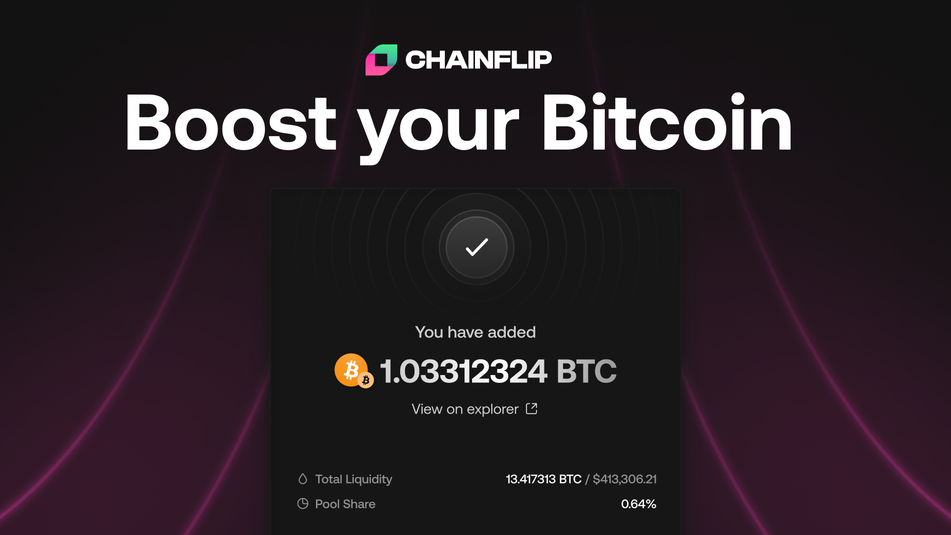 Boost Bitcoin with Chainflip: High-Yields for Bitcoin